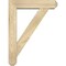 Ekena Millwork Traditional Craftsman Rough Sawn Bracket w/ Offset Brace, Douglas Fir, 6"W x 24"D x 32"H BKT0604X24X32TRA04RDF - alternate 3